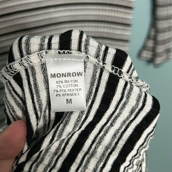Monrow Striped Bodycon Dress - Picture 7 of 8